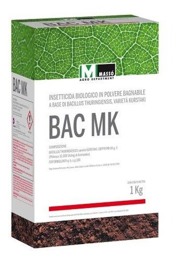 BAC MK DA KG. 1 (INSETTICIDA BIOLOGICO A BASE DI BACILLUS THURINGIENSIS )