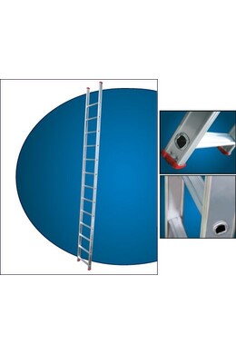 SCALA SINGOLA DRITTA "SANTILLI" SUPERLEGGERA H. 3.45 MT.