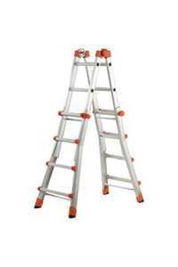 SCALA TELESCOPICA IN ALLUMINIO 4+4 GRADINI