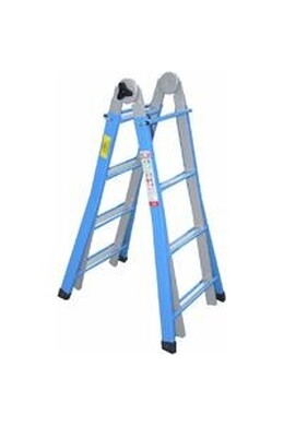 MARCHETTI METALLIKA 44 scala telescopica trasformabile 8+8 in acciaio 3,90 m