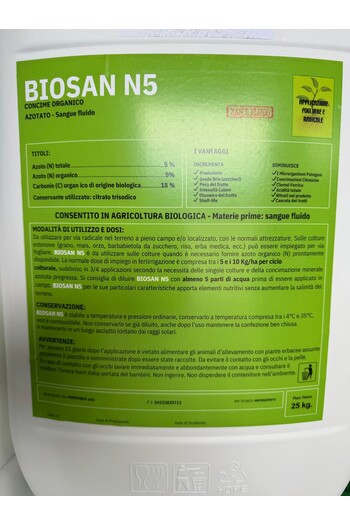 BIOSAN N5 DA KG. 25 (100% SANGUE FLUIDO)