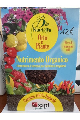 NUTRIMENTO ORGANICO NUTRILIFE ZAPI KG. 1