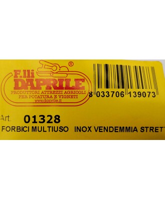 FORBICE MULTIUSO INOX VENDEMMIA STRETTA CM 19